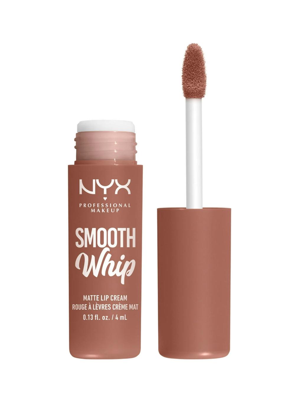 NYX Professional Makeup Smooth Whip Matte Lip Cream Velvet Lipstick with Smoothing Effect Shade 01 Pancake Stacks 4 Ml - Bellso